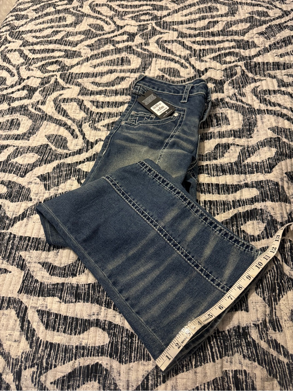 True Religion Women's Bobbi Baggy Big T Dark Jeans, Color: Emerald Fade.